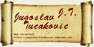 Jugoslav Tucaković vizit kartica